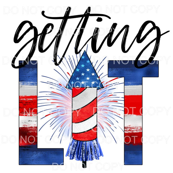 Getting Lit Firework Sublimation transfers - Heat Transfer