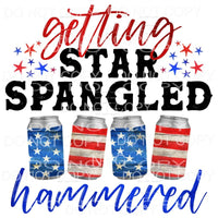 Getting Star Spangled Hammered Patriotic Cans Sublimation 