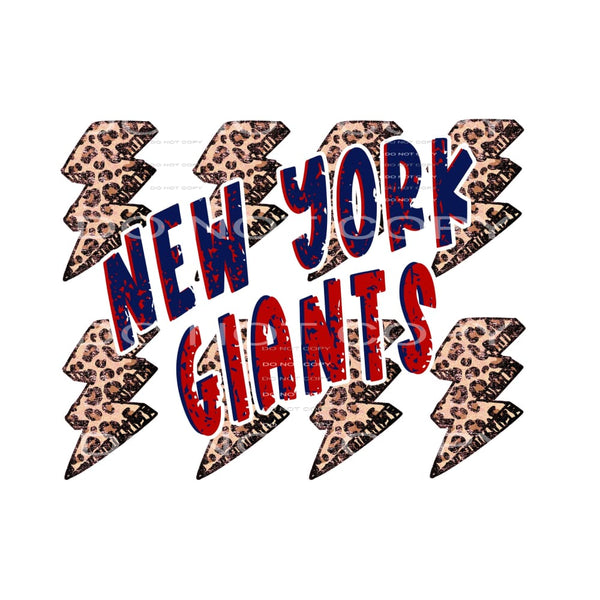 Giants # 8110 Sublimation transfers - Heat Transfer Graphic