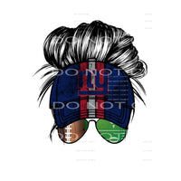Giants messy bun # 9059 Sublimation transfers - Heat 