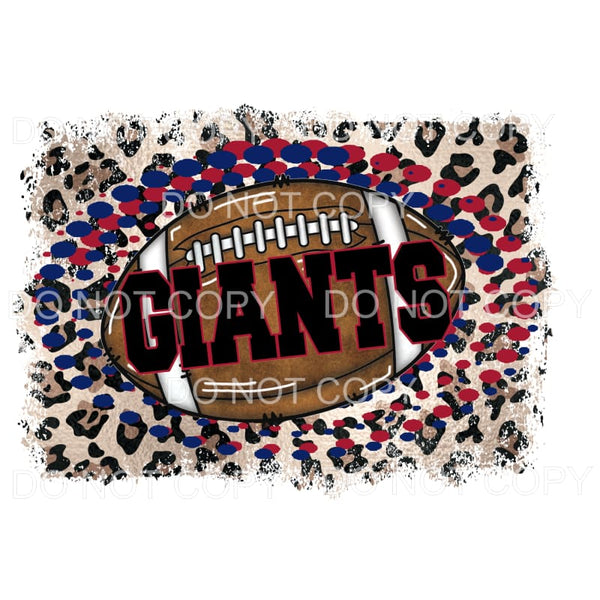 GIANTS NY FOOTBALL # 530 Sublimation transfers - Heat 