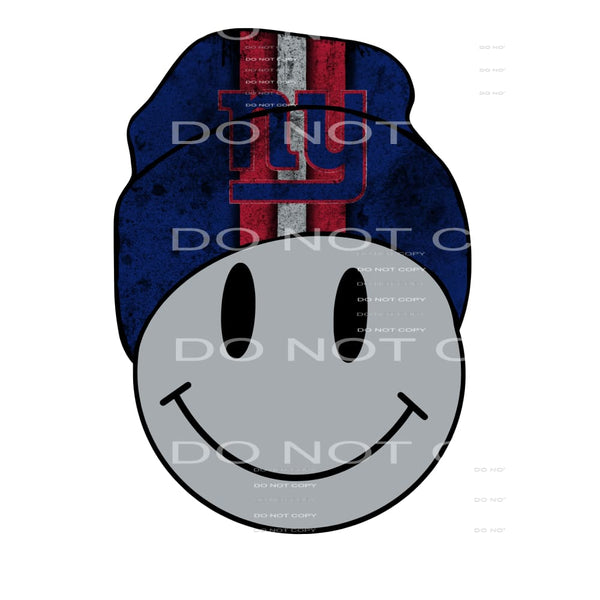 Giants Smile Face # 9058 Sublimation transfers - Heat 