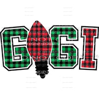 GIGI buffalo plaid tree light Sublimation transfers Heat Transfer