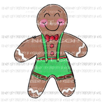 Gingerbread Boy Sublimation transfers Heat Transfer