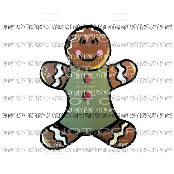 Gingerbread Man Sublimation transfers Heat Transfer