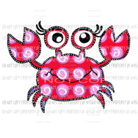 Girl Crab Sublimation transfers Heat Transfer