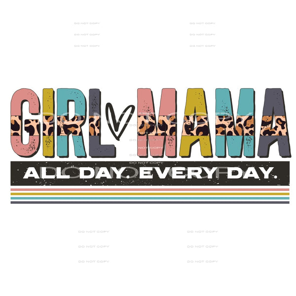 girl mama #4744 Sublimation transfers - Heat Transfer
