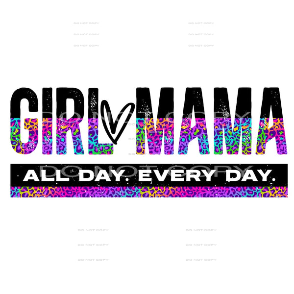 girl mama #4746 Sublimation transfers - Heat Transfer