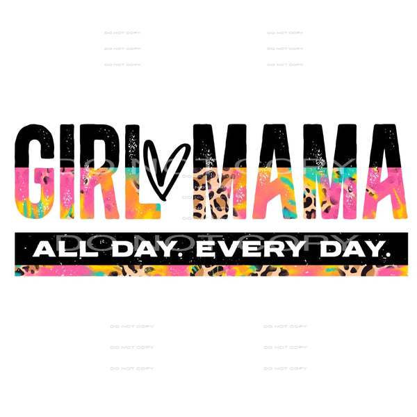 girl mama #4747 Sublimation transfers - Heat Transfer