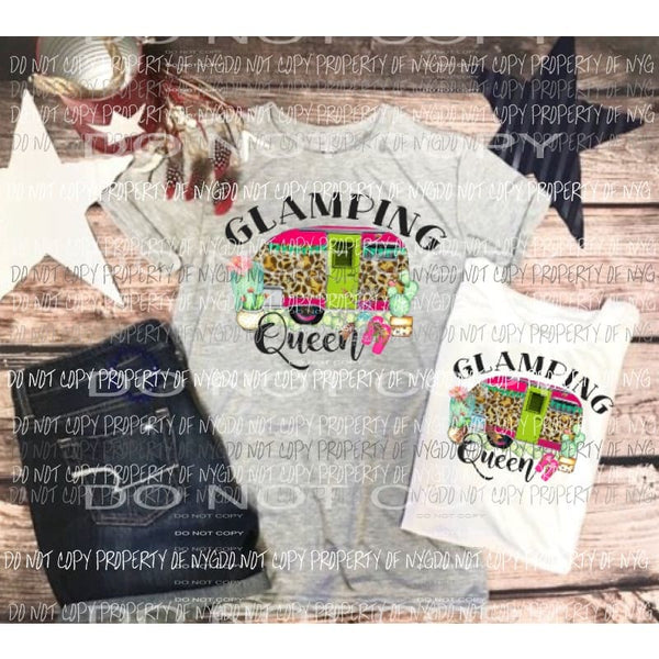 Glamping Queen sublimation transfer Heat Transfer