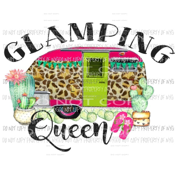 Glamping Queen Sublimation transfers Heat Transfer
