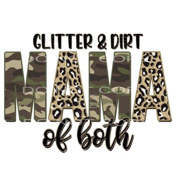 glitter and dirt mama of both #4935 Sublimation transfers - 
