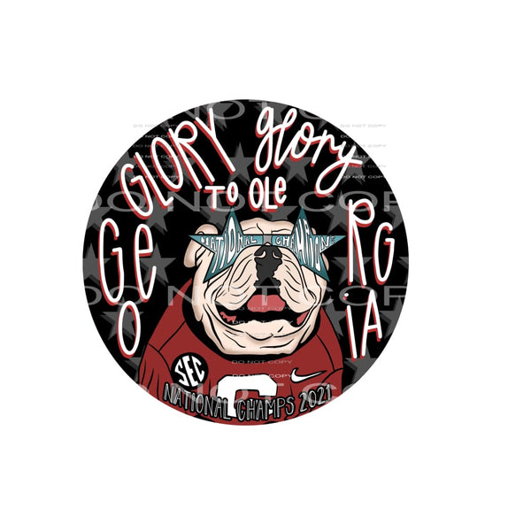 glory georgia bulldogs # 7113 Georgia national champs 