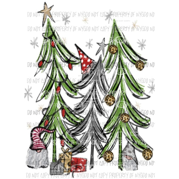 Gnome Christmas #1 Sublimation transfers Heat Transfer
