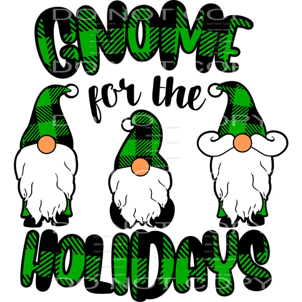 gnome for the holidays #7413 Sublimation transfers - Heat 