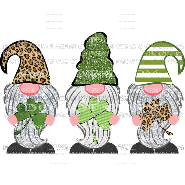 Gnome St patricks day Sublimation transfers patty Heat Transfer