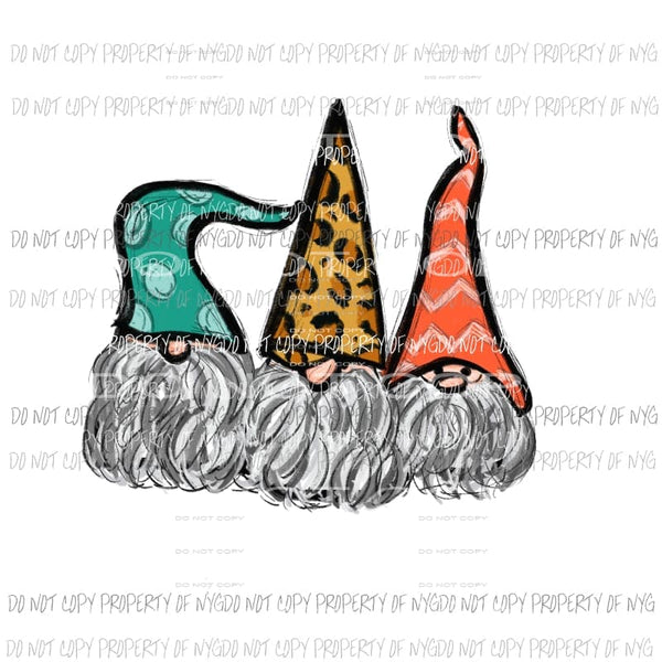 Gnomes - Gnome Sublimation transfers Heat Transfer