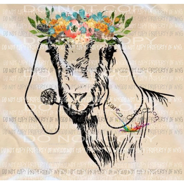 Goat with flowers 2 Heat Transfer