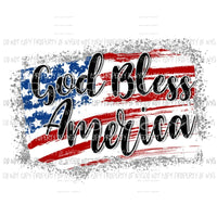 God Bless America Sublimation transfers Heat Transfer