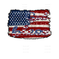God bless flag #4075 Sublimation transfers - Heat Transfer