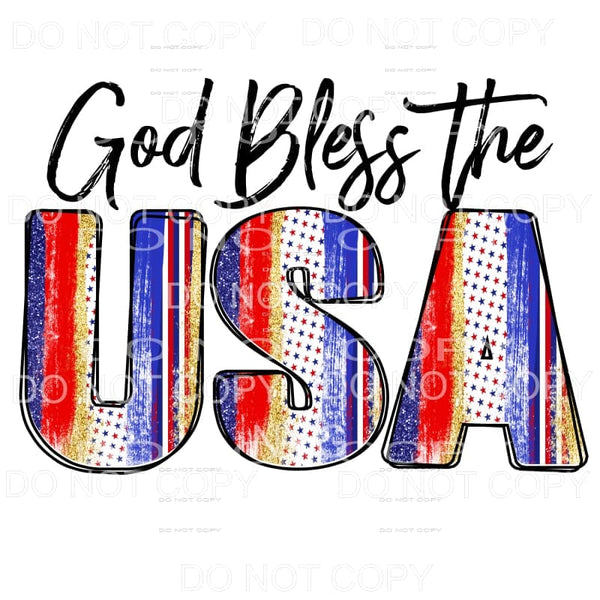 God Bless The USA #1 Sublimation transfers - Heat Transfer