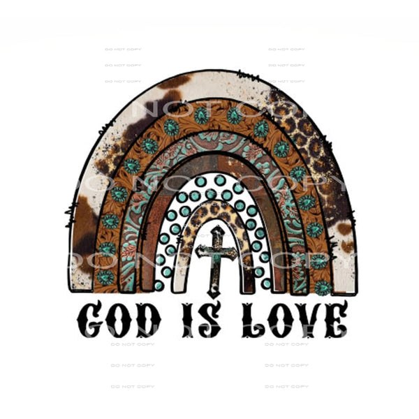 God is love #6876 Sublimation transfers - Heat Transfer