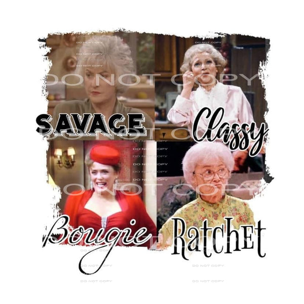 golden girls #5089 Sublimation transfers - Heat Transfer