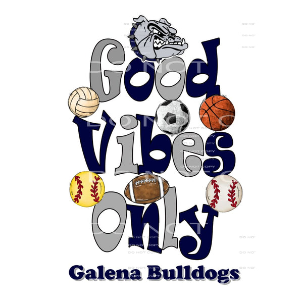 Good Vibes Only Rams sports baseball football # 12035 