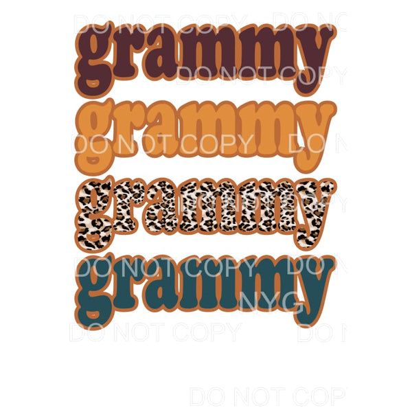 Grammy stacked fall # 8230 Sublimation transfers - Heat 