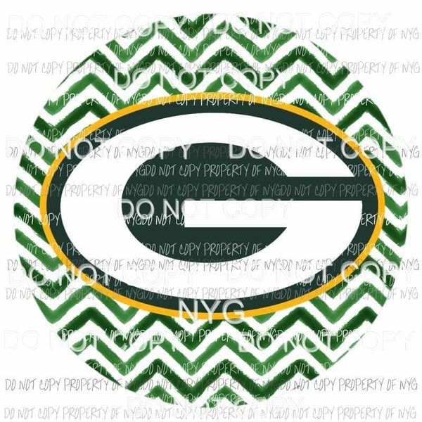 Green Bay Packers chevron circle Sublimation transfers Heat Transfer
