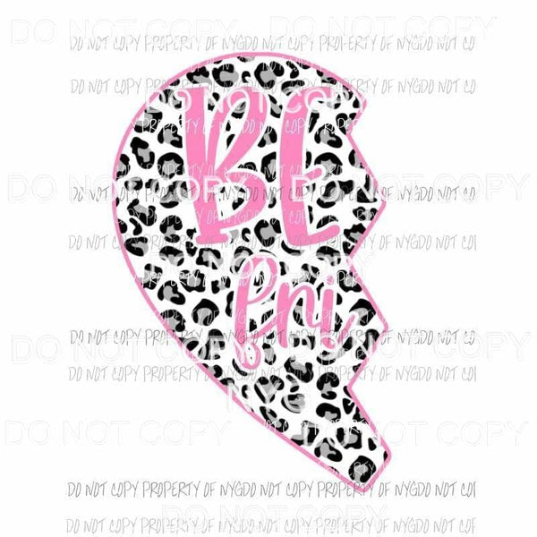 Grey Pink Leopard Best Friend left Sublimation transfers Heat Transfer