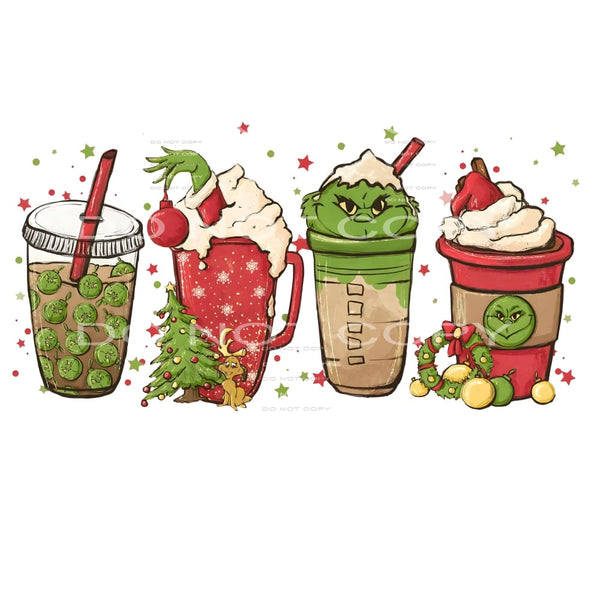 Grinch Coffee # 1018 Sublimation transfers - Heat Transfer