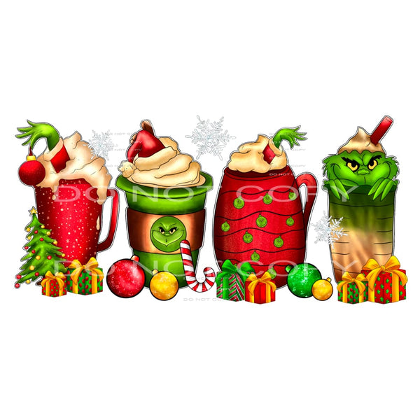 Grinch Coffee # 1019 Sublimation transfers - Heat Transfer
