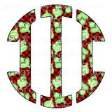 Grinch monogram letters put letters in notes please 