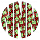 Grinch monogram letters put letters in notes please 