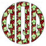 Grinch monogram letters put letters in notes please 