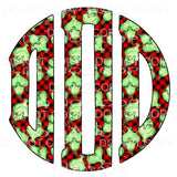 Grinch monogram letters put letters in notes please 