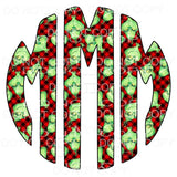 Grinch monogram letters put letters in notes please 
