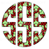 Grinch monogram letters put letters in notes please 