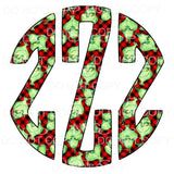 Grinch monogram letters put letters in notes please 