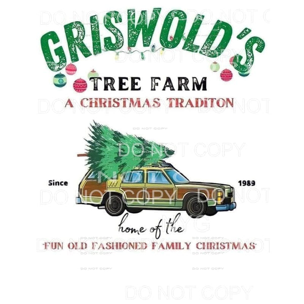 Griswold’s Tree Farm A Christmas Tradition Vintage Wagon 