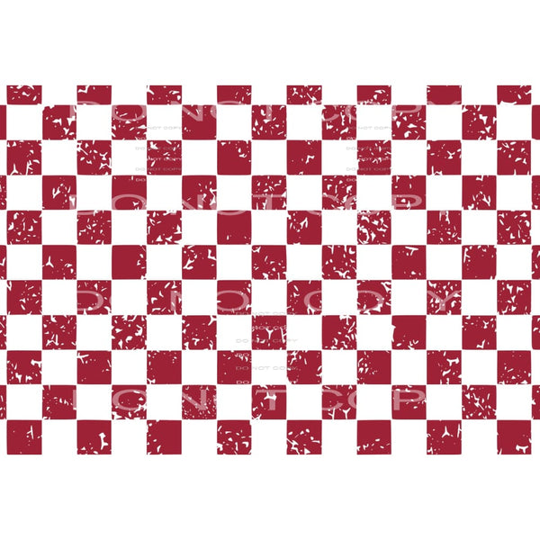 Grunge checkered Hogs Sublimation transfers - Heat Transfer