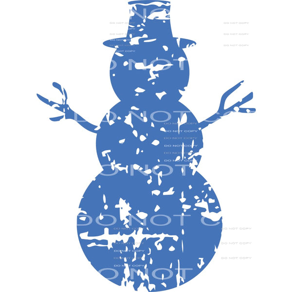 grunge snowman #7427 Sublimation transfers - Heat Transfer