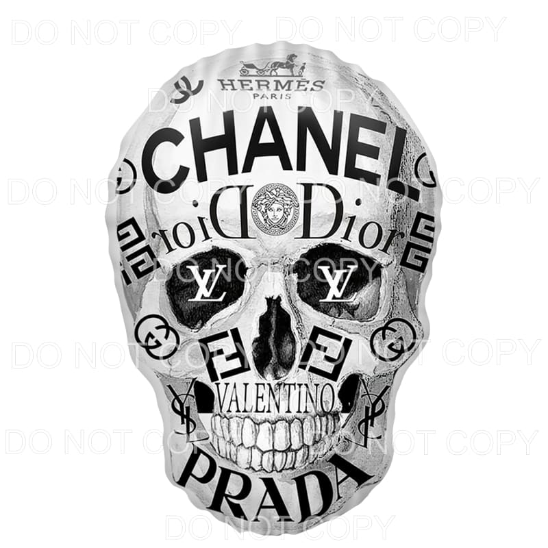 martodesigns Gucci Chanel Dior LV Versace Skull 2
