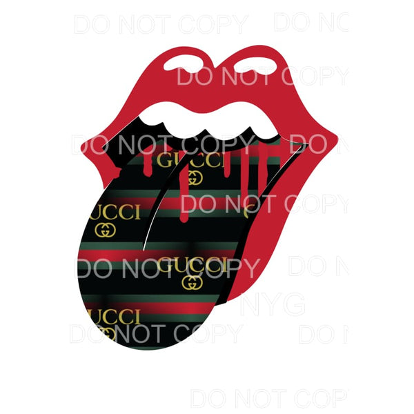 Gucci Red Lips Sublimation transfers - Heat Transfer
