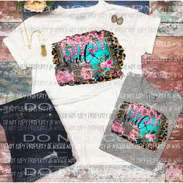 Gypsy Soul Camper Sublimation transfers Heat Transfer