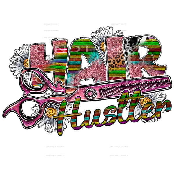 Hair Hustler # 2119 Sublimation transfers - Heat Transfer
