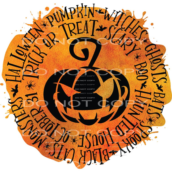 halloween #7597 Sublimation transfers - Heat Transfer