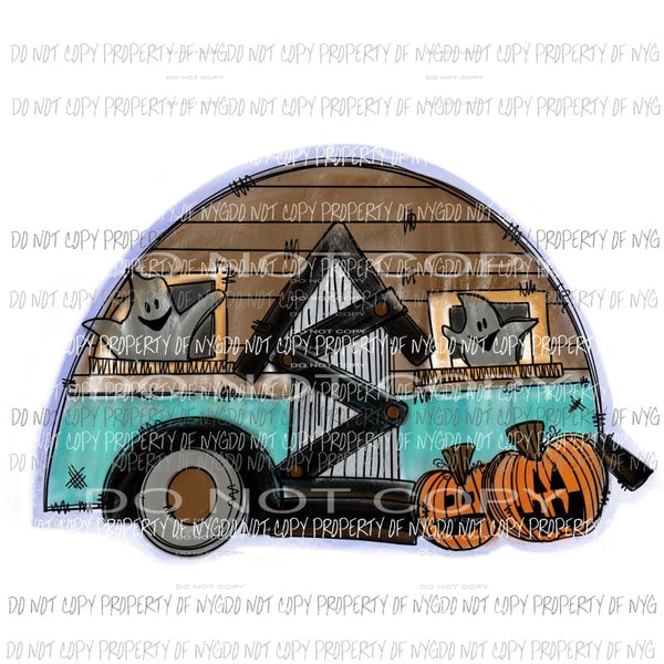 Halloween Camper # 1 fall Halloween Sublimation transfers Heat Transfer