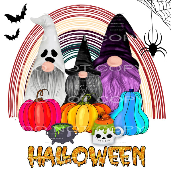 halloween gnomes #8591 Sublimation transfers - Heat Transfer